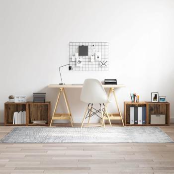 ARDEBO.de - TV-Schränke 4 stk Altholz 37x35x37 cm Holzwerkstoff