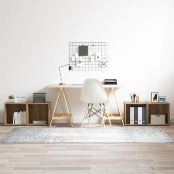 ARDEBO.de - TV-Schrankset 4 stk. Artisan-Eiche Holzwerkstoff
