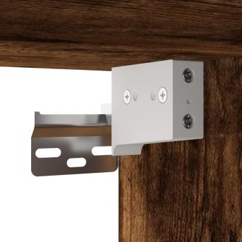 TV-Schränke mit LED-Leuchten 2 Stk. Räuchereiche 80x30x30 cm