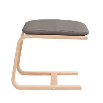 Fußhocker Taupe 51x41x40 cm Stoff