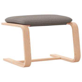 Fußhocker Taupe 51x41x40 cm Stoff