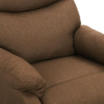 Massagesessel mit Aufstehhilfe Taupe Stoff