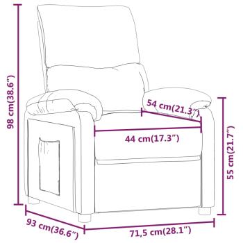 Relaxsessel Elektrisch Dunkelgrün Stoff