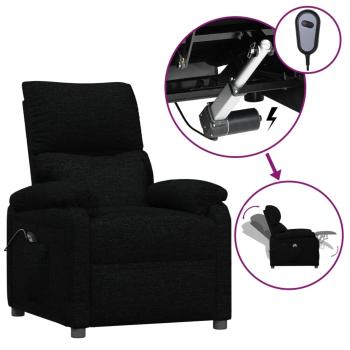 Relaxsessel Elektrisch Schwarz Stoff