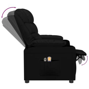 Massagesessel Elektrisch Schwarz Kunstleder