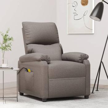 ARDEBO.de - Massagesessel Elektrisch Taupe Stoff