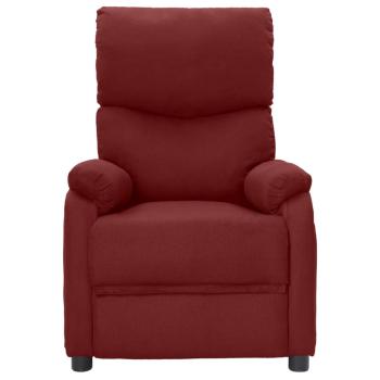 Relaxsessel Weinrot Stoff
