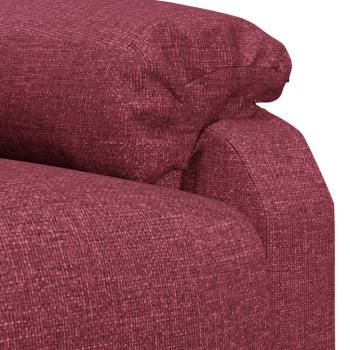 Relaxsessel Elektrisch Weinrot Stoff