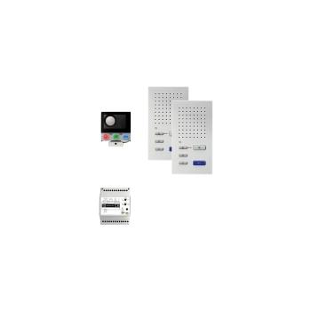 ARDEBO.de TCS PAIF020/003 audio:pack Einbau für 1 Wohneinheit mit Einbaulautsprecher ASI12000 + 2 x Freisprecher ISW3130 + Steuergerät BVS20