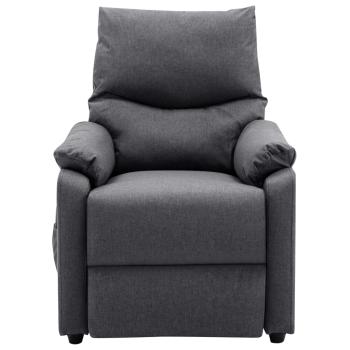 Massagesessel Dunkelgrau Stoff