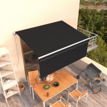 ARDEBO.de - Markise Manuell Einziehbar mit Rollo 3x2,5 m Anthrazit