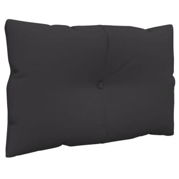 Palettenkissen 3-tlg. Schwarz Stoff