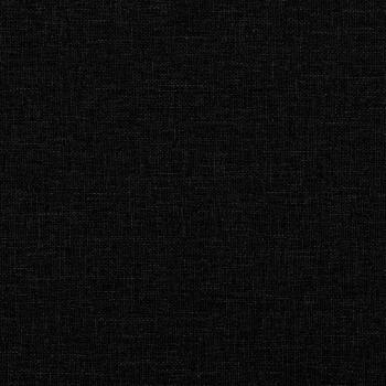 Sessel mit Fußhocker Schwarz Stoff