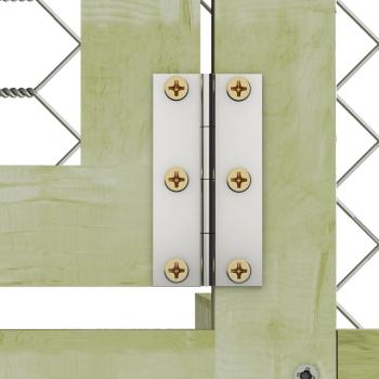 Hühnerstall 268x500x190 cm Massivholz Kiefer Imprägniert