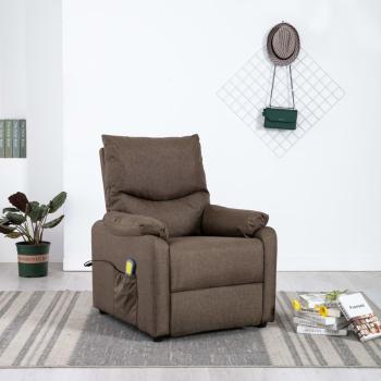 ARDEBO.de - Massagesessel Braun Stoff