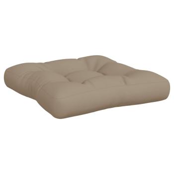Palettenkissen 3-tlg. Taupe Stoff