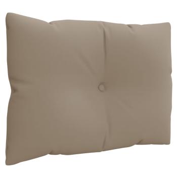 Palettenkissen 3-tlg. Taupe Stoff