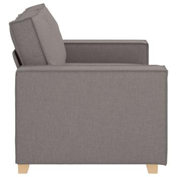 2-Sitzer Sofa Taupe 120 cm Stoff