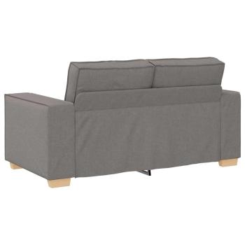 2-Sitzer Sofa Taupe 120 cm Stoff