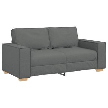 2-Sitzer Sofa Dunkelgrau 140 cm Stoff
