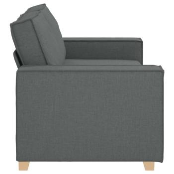 2-Sitzer Sofa Dunkelgrau 140 cm Stoff