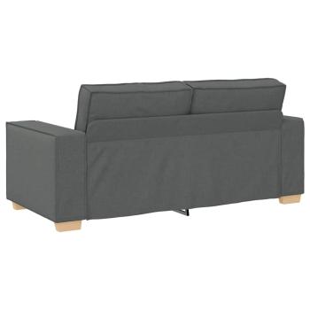 2-Sitzer Sofa Dunkelgrau 140 cm Stoff