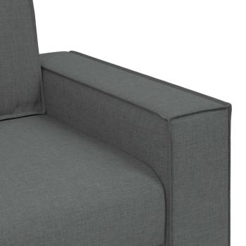 2-Sitzer Sofa Dunkelgrau 140 cm Stoff