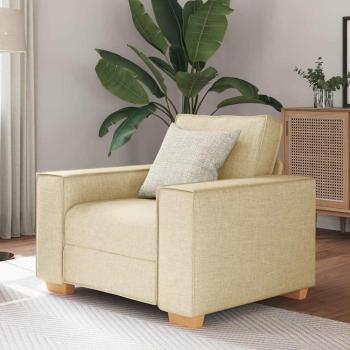 ARDEBO.de - Sofa Stuhl Creme 60 cm Stoff