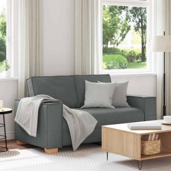 ARDEBO.de - 2-Sitzer Sofa Dunkelgrau 120 cm Stoff