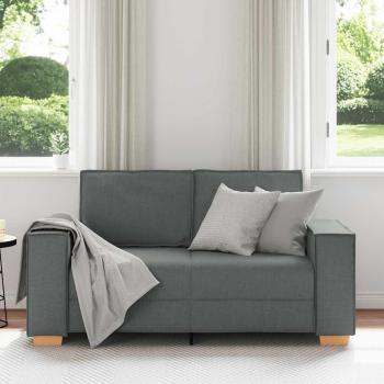 2-Sitzer Sofa Dunkelgrau 120 cm Stoff
