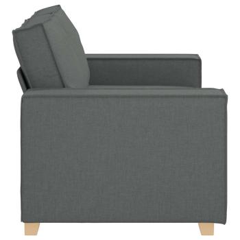 2-Sitzer Sofa Dunkelgrau 120 cm Stoff