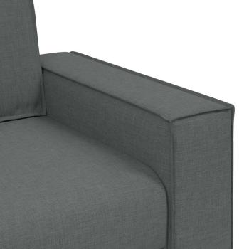2-Sitzer Sofa Dunkelgrau 120 cm Stoff