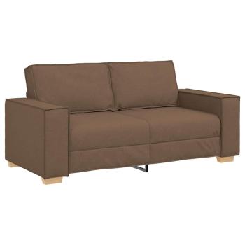 2-Sitzer Sofa Braun 140 cm Stoff