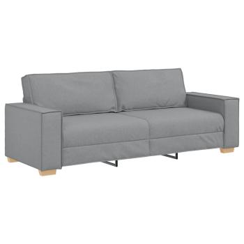3-Sitzer-Sofa Hellgrau 180 cm Stoff