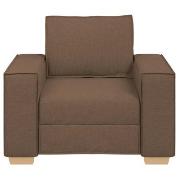 Sofa Stuhl Braun 100x78x84 cm Stoff