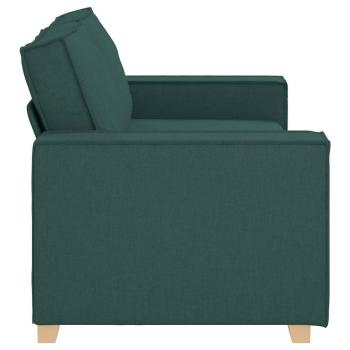 2-Sitzer Sofa Dunkelgrün 140 cm Stoff