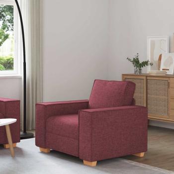 ARDEBO.de - Sofa Stuhl Weinrot 60 cm Stoff