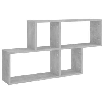 Wandregal Betongrau 100x18x53 cm Holzwerkstoff