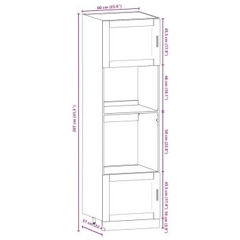 ARDEBO.de - 7-tlg. Küchenschrank-Set Kalmar Räuchereiche Holzwerkstoff