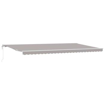 Automatische Einziehbare Markise Hellgrau 600x300 cm