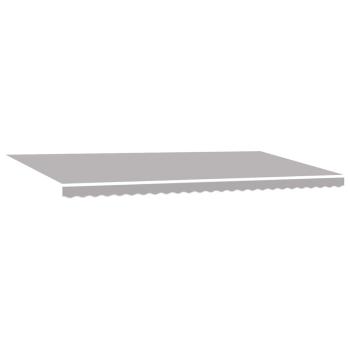 Manuelle Einziehbare Markise mit LED Hellgrau 600x300 cm