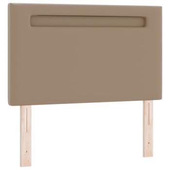 Boxspringbett mit Matratze Cappuccino 100x200 cm Kunstleder