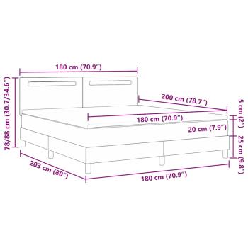 Boxspringbett mit Matratze Schwarz Super King Faux Leder