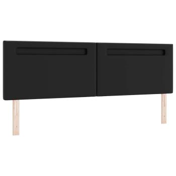Boxspringbett mit Matratze Schwarz Super King Faux Leder