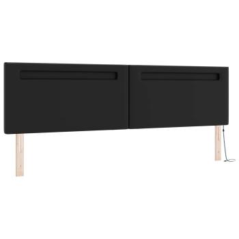 Boxspringbett mit Matratze Schwarz 200x200 cm Kunstleder