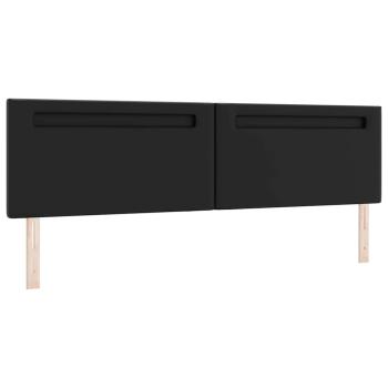 Boxspringbett mit Matratze Schwarz 200x200 cm Kunstleder