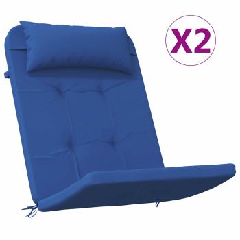 Blaues Kissenset Blau Baumwolle, Holz Standard Kissenset