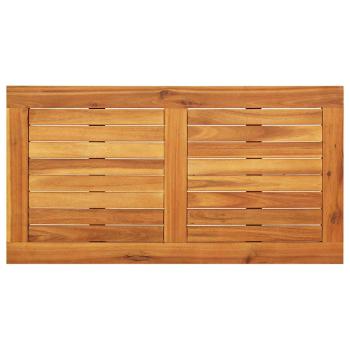 Garten-Sofa Set Braun und Creme Rattan, Holz, Stoff Mittel