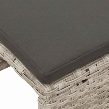 Garten-Sofa-Set Hellgrau und Dunkelgrau