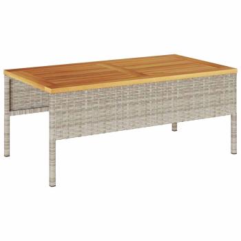 Garten-Sofa-Set Hellgrau und Dunkelgrau